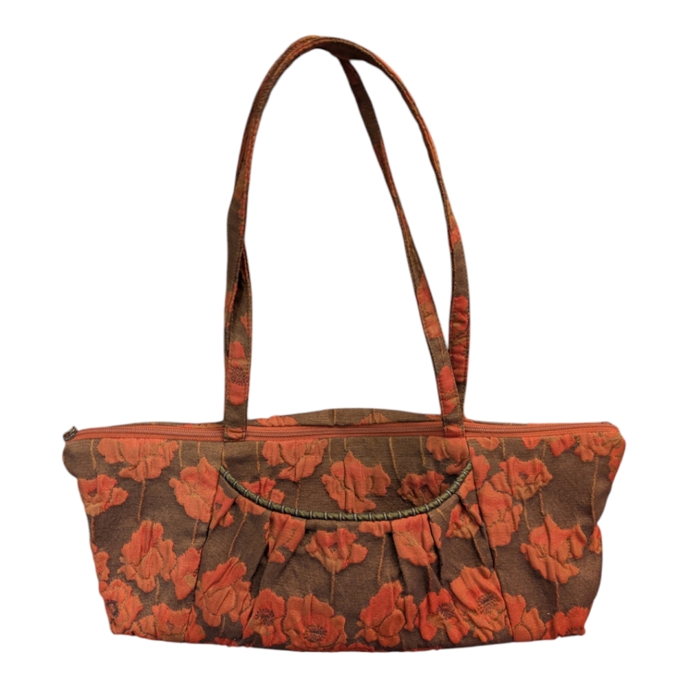 Maruca Floral Brown and Orange Women's Bag